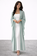 Mint Green Chiffon Abaya
