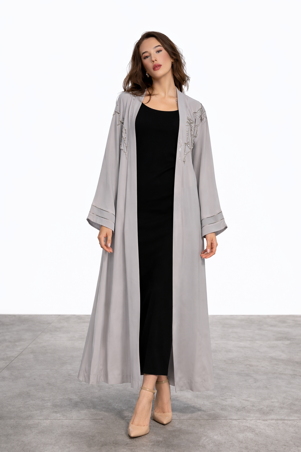 Grey Stone Abaya