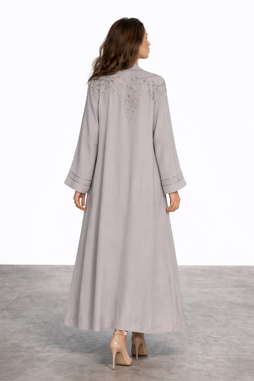 Grey Stone Abaya